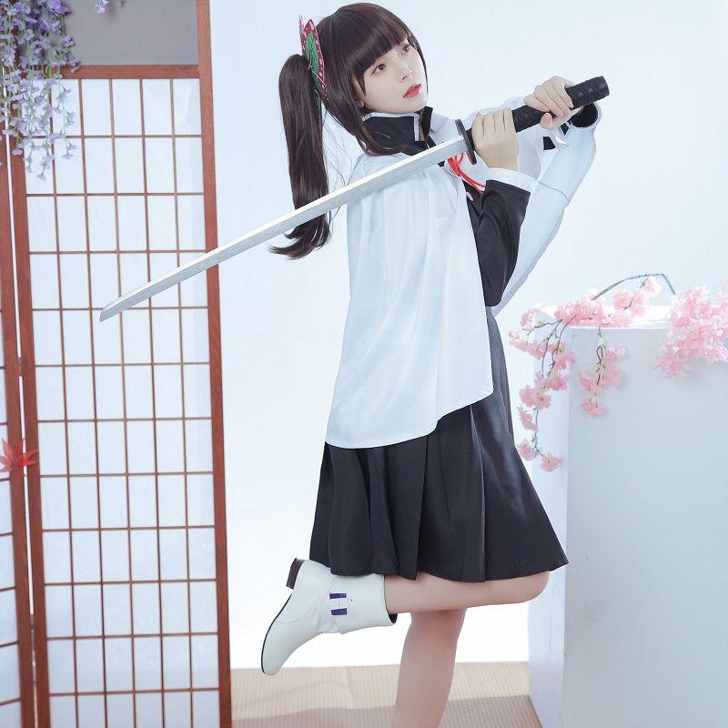 【Size: L-3XL Last Batch】【In Stock】Demon Slayer Tsuyuri Kanao Female Uniform Cosplay Costume
