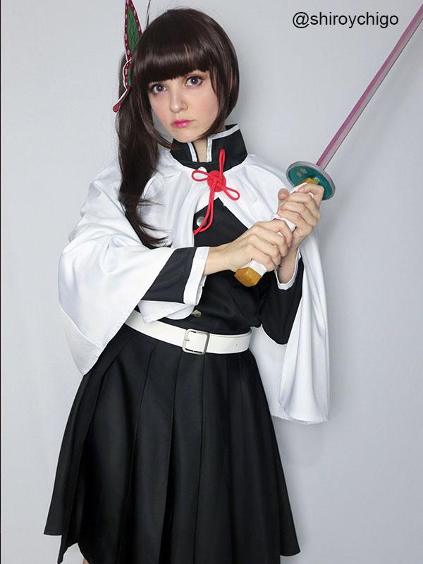 Demon Slayer Tsuyuri Kanawo Female Uniform Cosplay Costume