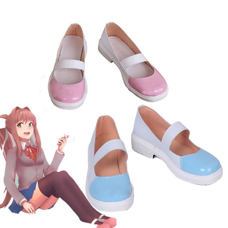 DDLC! Monika Game Uniform Cosplay Shoes