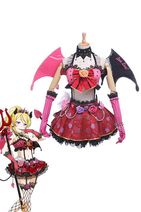 Love Live! Little Devil Costumes Eli Ayase Anime Cosplay Costumes