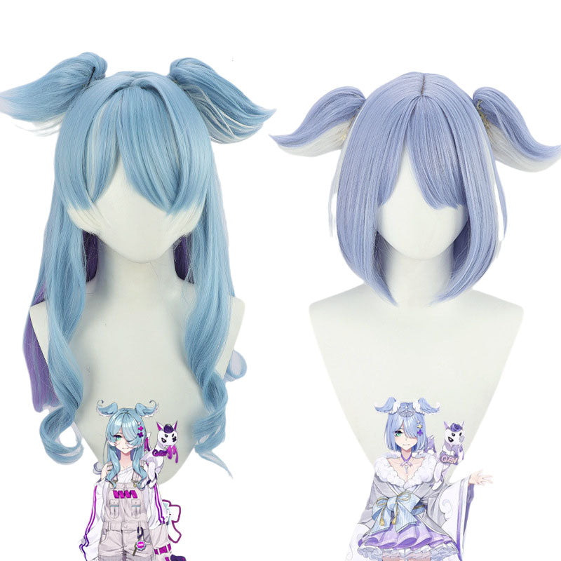 Vtuber Nijisanji EN Elira Pendora Blue Cosplay Wigs