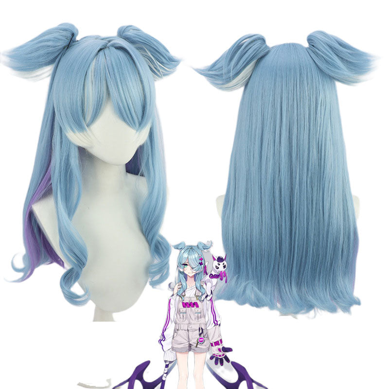 Vtuber Nijisanji EN Elira Pendora Blue Cosplay Wigs