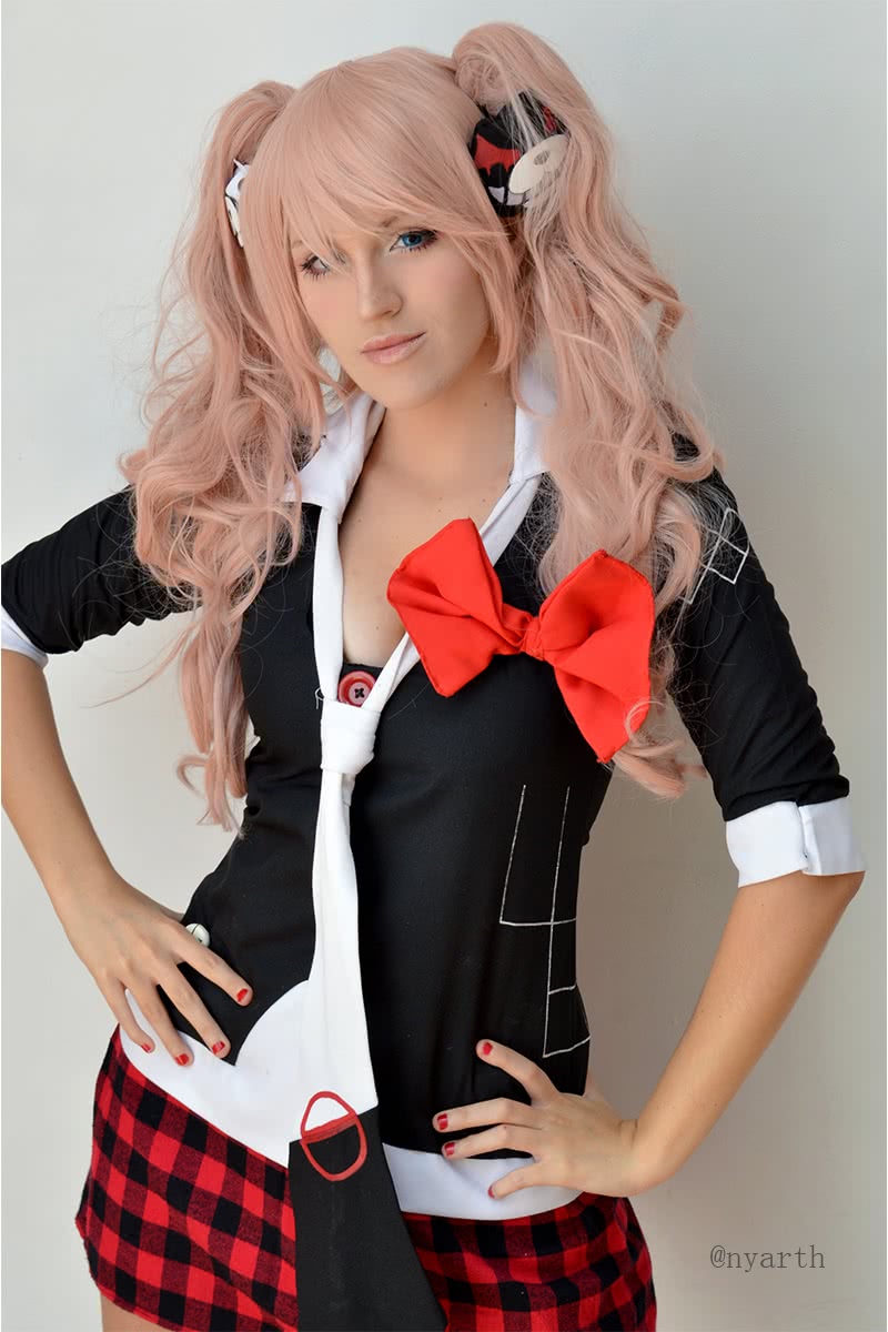 Danganronpa: Trigger Happy Havoc Enoshima Junko Pink Long Cosplay Wig