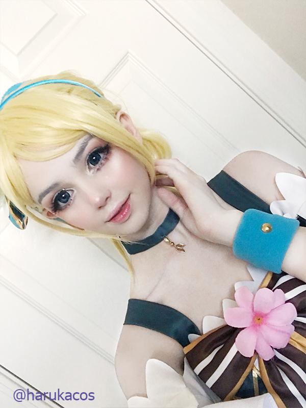 Love Live Bouquet Awaken Ayase Eli Cyan Dress Anime Cosplay Costumes