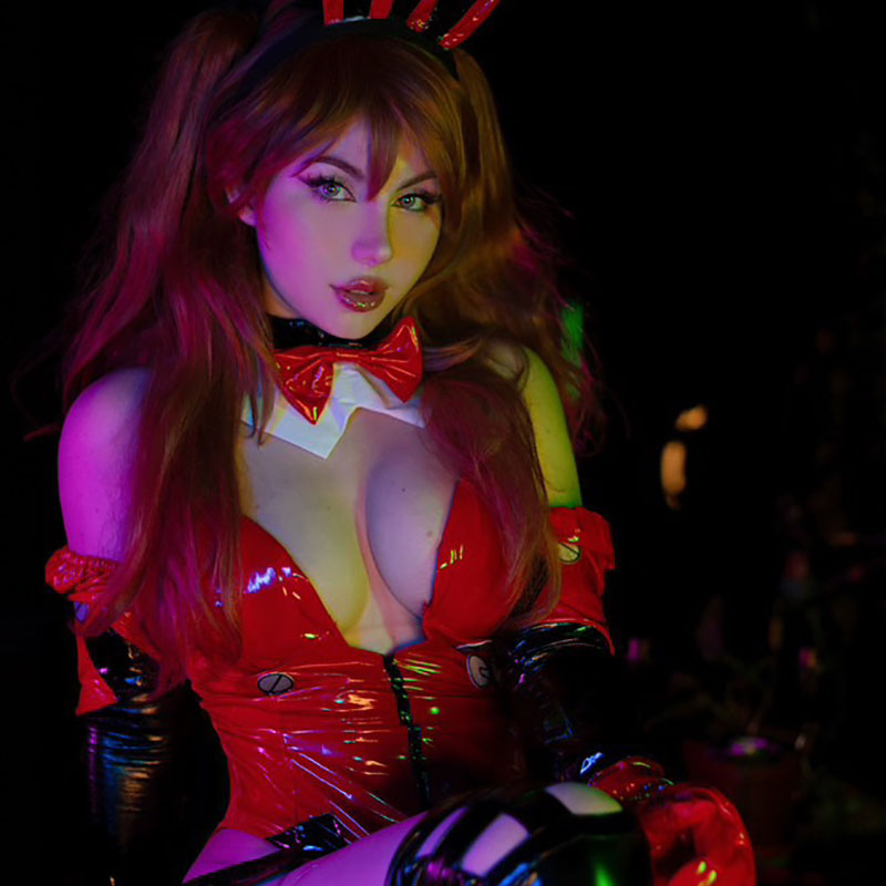 EVA asuka Fanart Bunny Girl Cosplay Costume