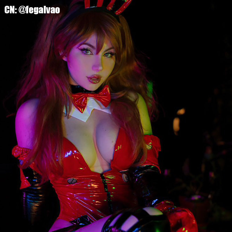 EVA asuka Fanart Bunny Girl Cosplay Costume