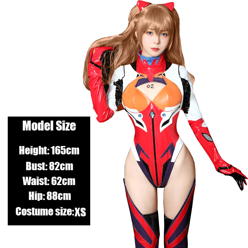 EVA Asuka Langley Soryu Combat Suit Cosplay Costume