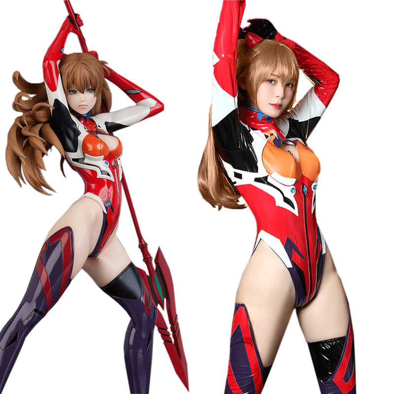 EVA Asuka Langley Soryu Combat Suit Cosplay Costume