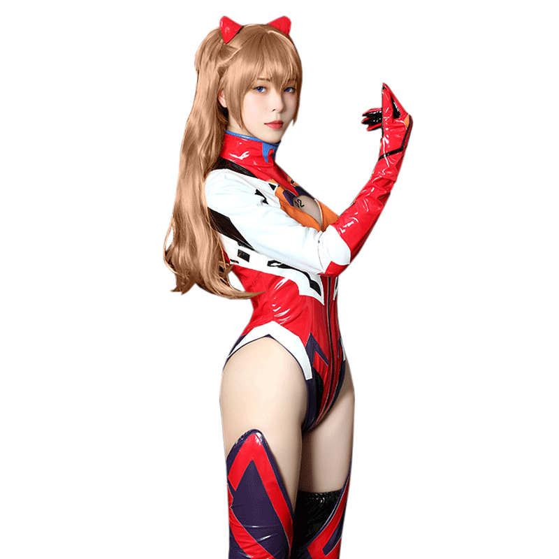 EVA Asuka Langley Soryu Combat Suit Cosplay Costume