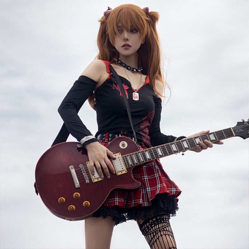 EVA Soryu Asuka Langley Fanart Cosplay Costume Fullset