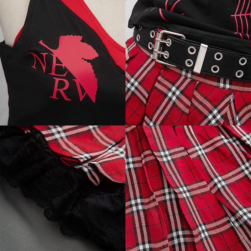 EVA Soryu Asuka Langley Cosplay Costume Fullset