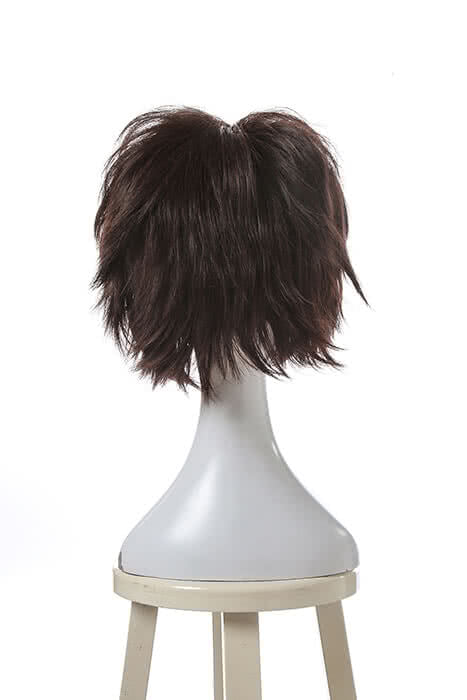 Fashion Black Short Synthetic Cosplay Man Wigs
