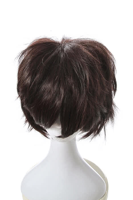Fashion Black Short Synthetic Cosplay Man Wigs