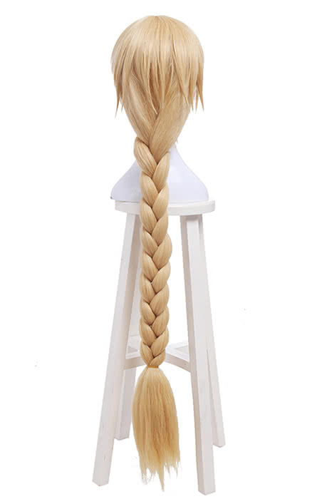 Fate/Grand Order Joan of Arc Blonde Synthetic Long Cosplay Wigs Braids