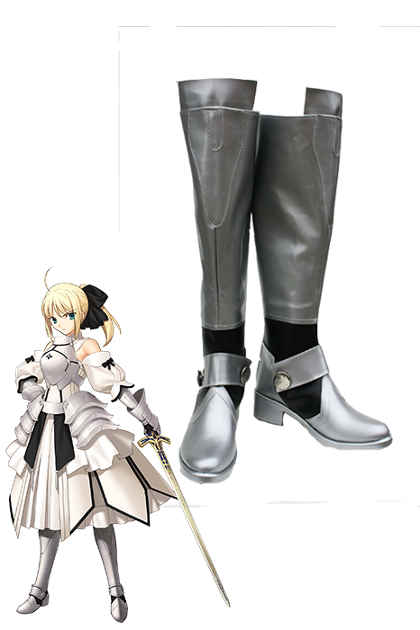 Fate Stay Night Saber Lily Cosplay Shose Boots Any Size