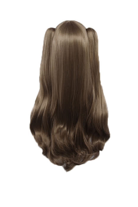Fate Grand Order Tohsaka Rin Brown Long Curly Game Cosplay Wigs