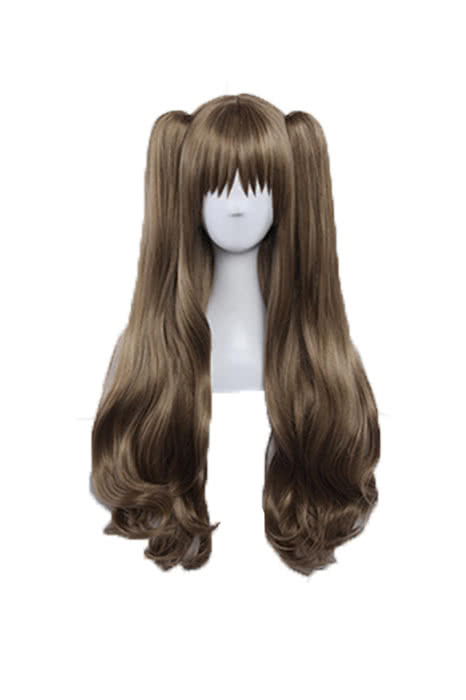 Fate Grand Order Tohsaka Rin Brown Long Curly Game Cosplay Wigs