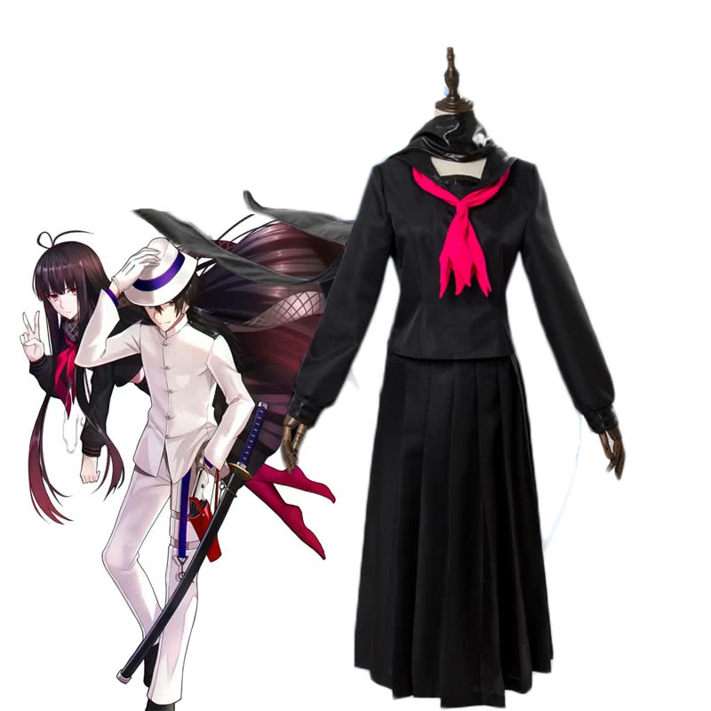 FateGrand Order Black Student Uniform Cosplay Costume