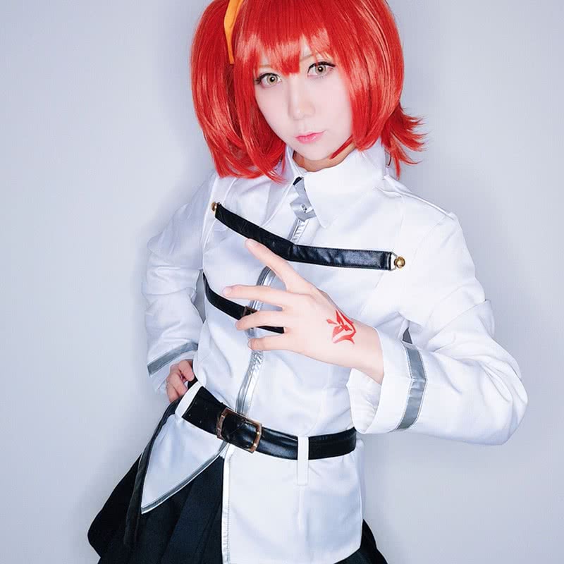 FateGrand Order Grand Master Olgamally Animusphere Black And White Uniform Anime Cosplay Costumes