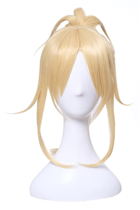 Fate/Grand Order Mordred Golden Ponytail Cosplay Wigs