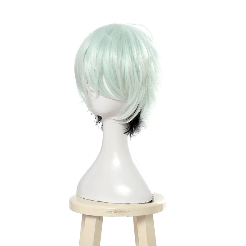 FateGrand Order Servant Lang Lin Wang Mixed Color Short Straight Cosplay Wigs