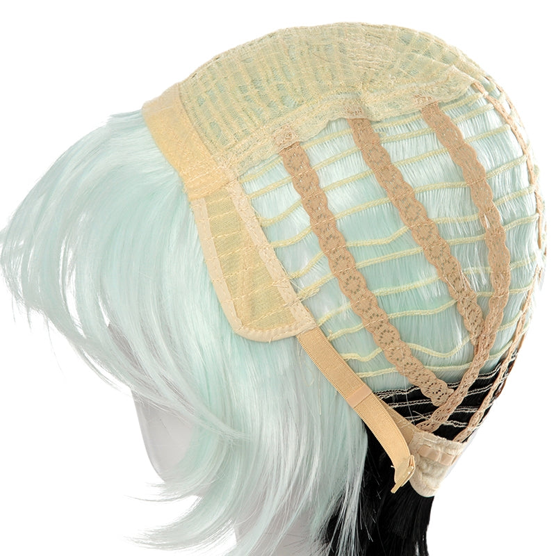 FateGrand Order Servant Lang Lin Wang Mixed Color Short Straight Cosplay Wigs