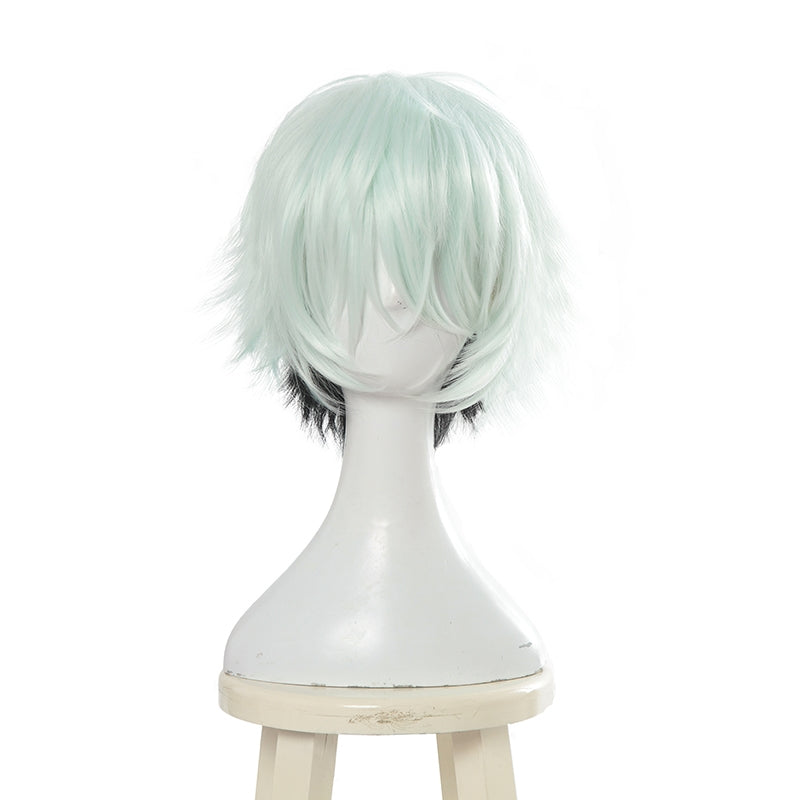 FateGrand Order Servant Lang Lin Wang Mixed Color Short Straight Cosplay Wigs