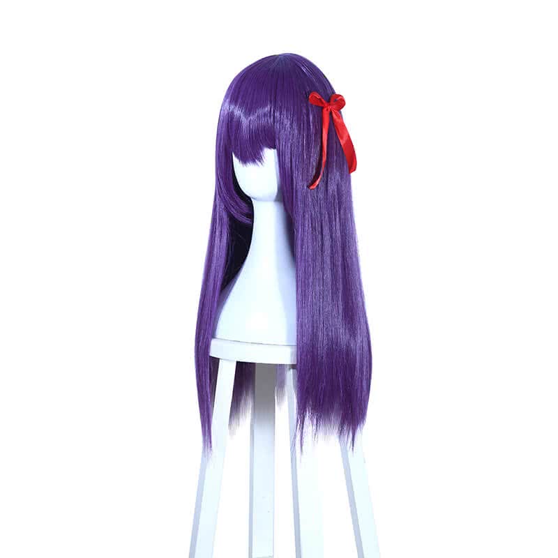 Fate/Stay night Sakura Matou Long straight Purple Cosplay Wigs