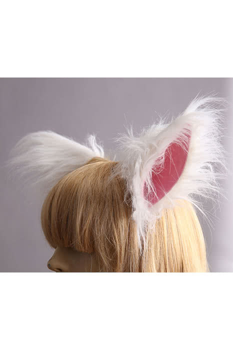 Fox Ear Animal Ear Cosplay Lovely White And Pink