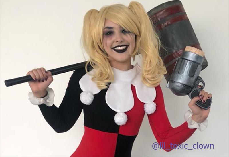 Movie Suicide Squad Harleen Quinzel Cosplay Wigs Blond Long Hair Female Wigs