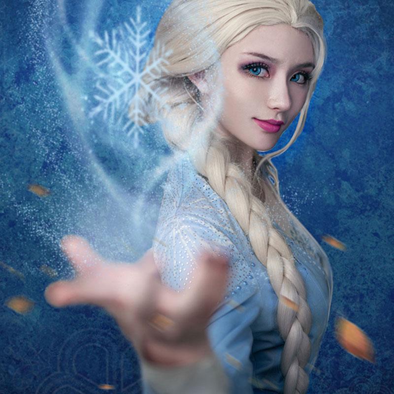 Film Elsa Cosplay Costume