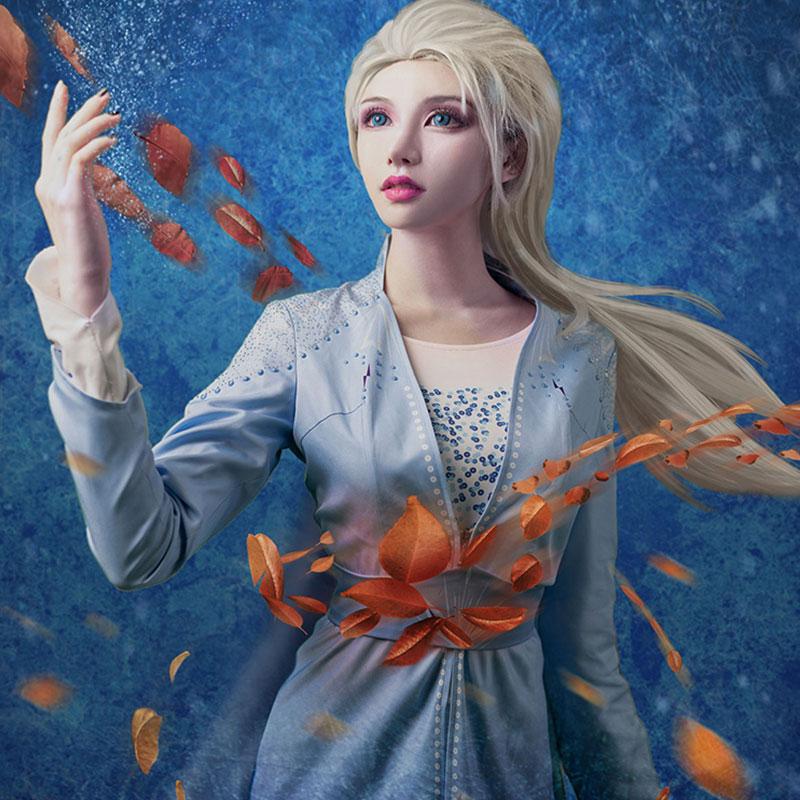 Film Elsa Cosplay Costume