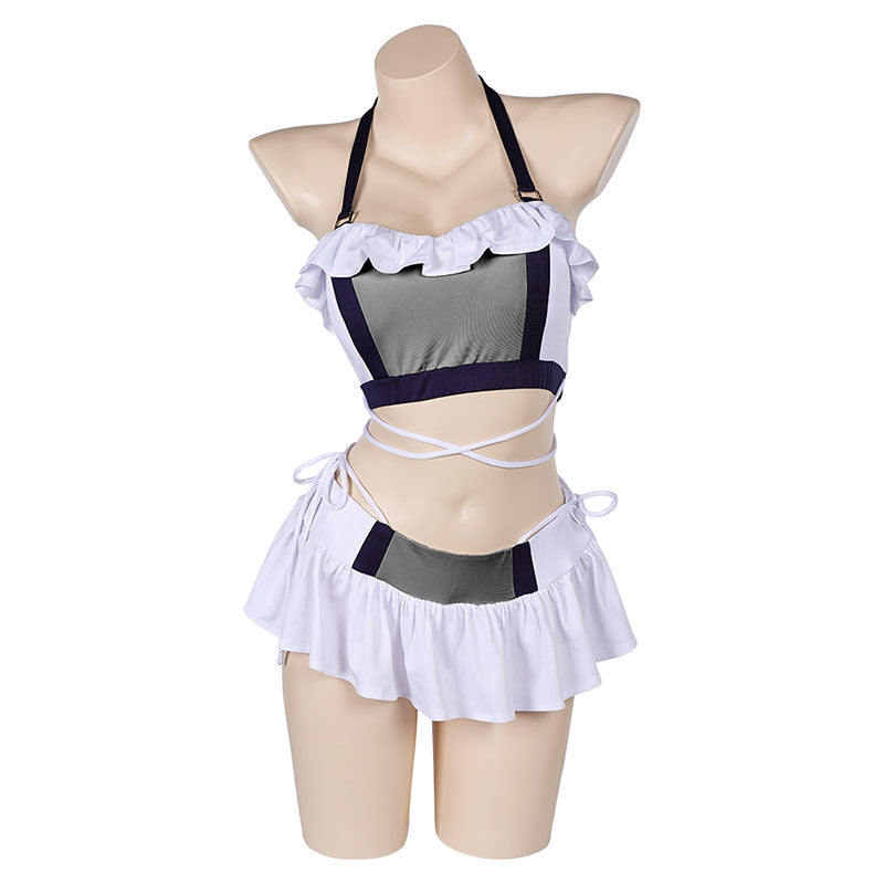 Final Fantasy 7 Tifa Swimsuit White FF7 Cosplay Costume