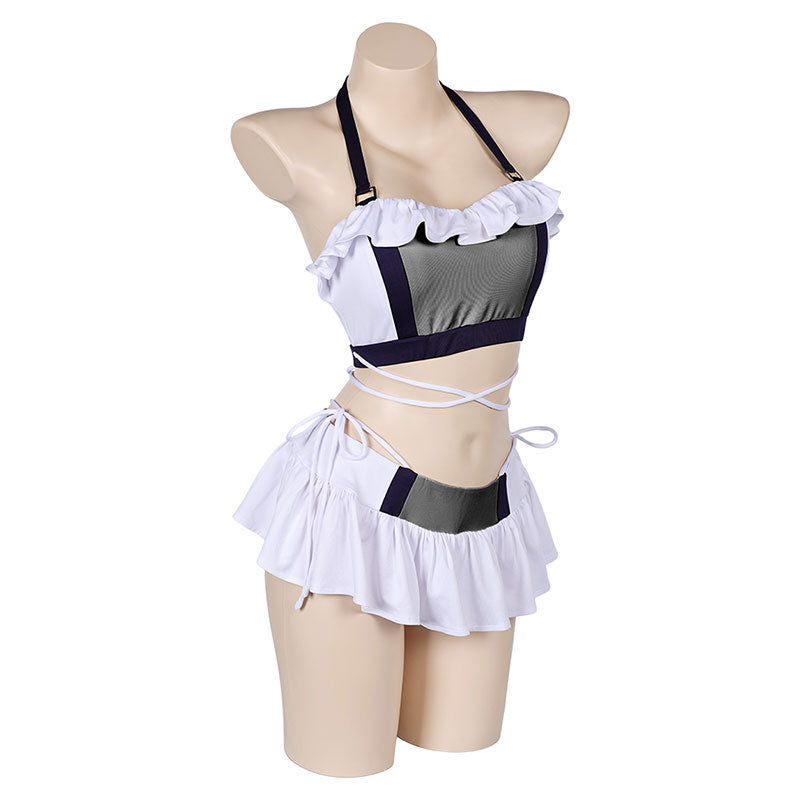 Final Fantasy 7 Tifa Swimsuit White FF7 Cosplay Costume