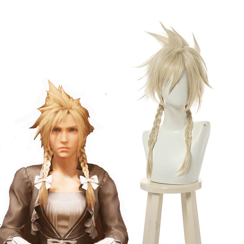 FINAL FANTASY Cloud Strife Blond Cosplay Wigs 2 Style