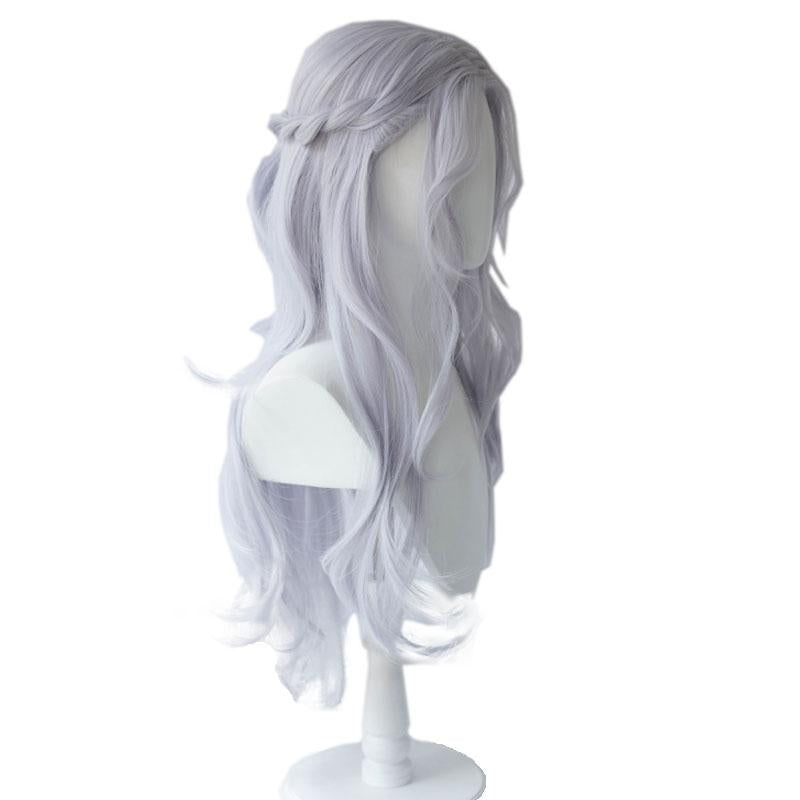 Final Fantasy XIV Endwalker Vebat Long Grey Cosplay Wigs