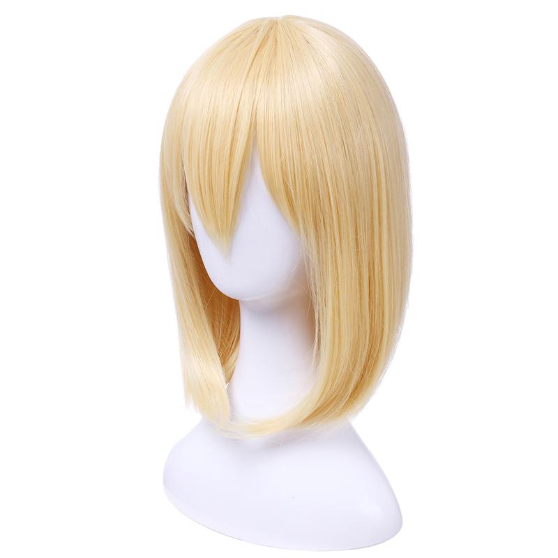 Fire Force Iris Blonde Medium Length Cosplay Wigs