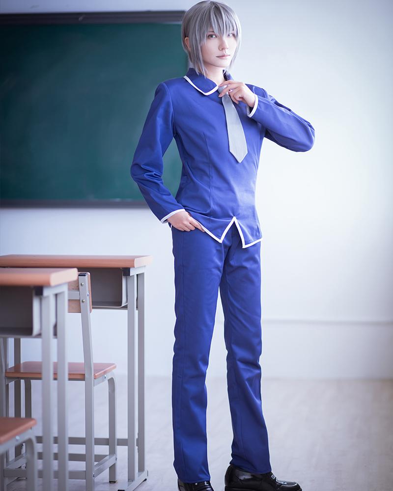 Fruits Basket Yuki soma Kyo soma School Uniform Cosplay Costume