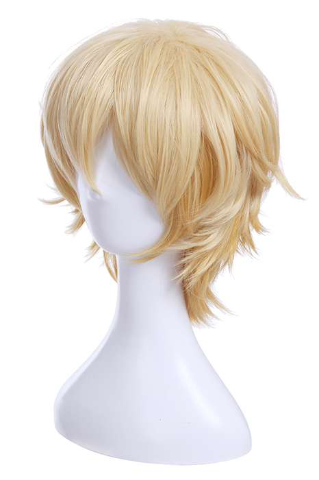 Game Yin and Yang Master Ban Ruo Synthetic Short Golden Cosplay Wigs