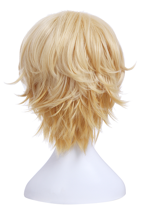 Game Yin and Yang Master Ban Ruo Synthetic Short Golden Cosplay Wigs