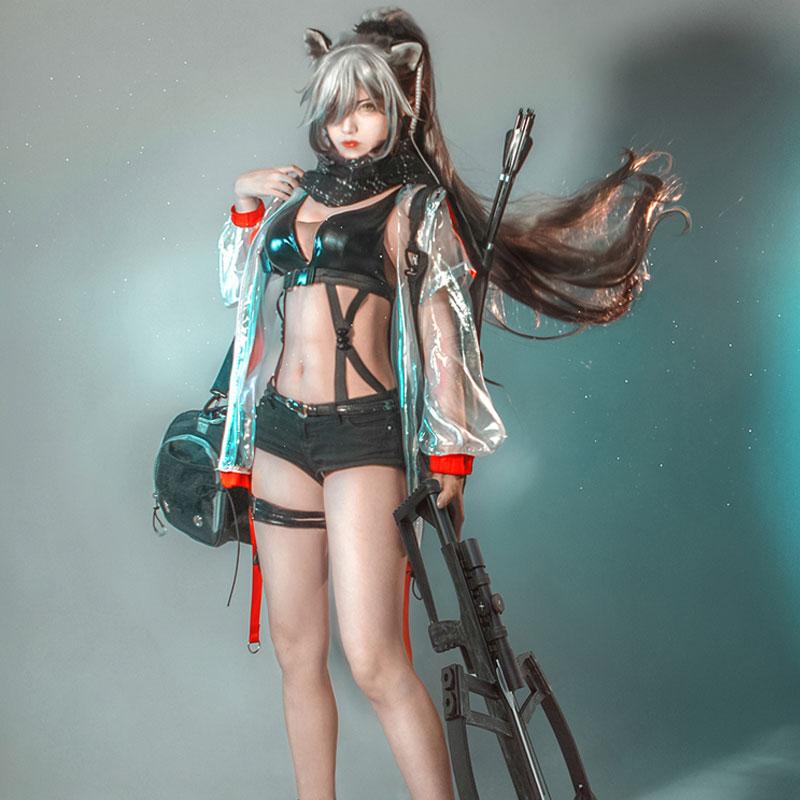 Game Arknights Schwarz Cosplay Costume