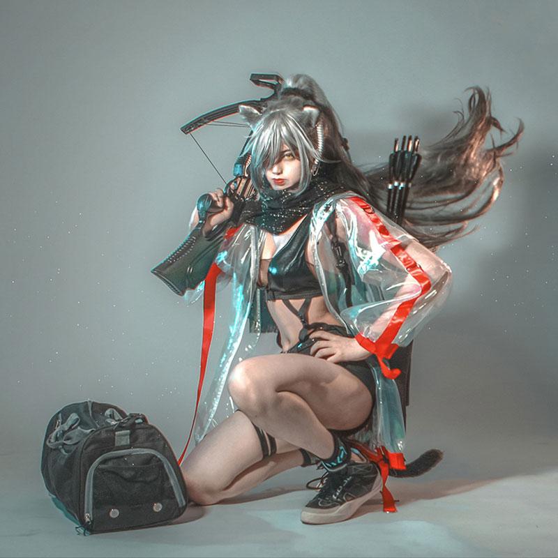 Game Arknights Schwarz Cosplay Costume