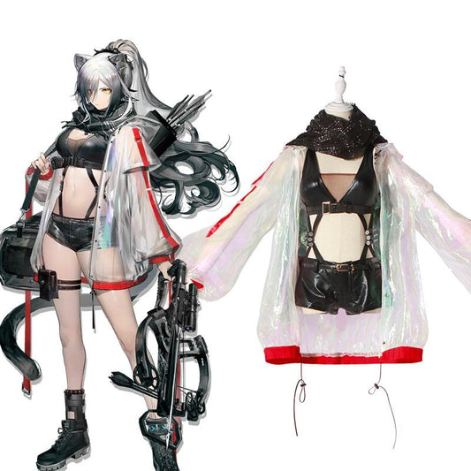 Game Arknights Schwarz Cosplay Costume