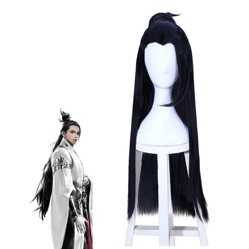 Game Chu Liu Xiang Wu Dang Cheng Nan long Black Cosplay Wigs
