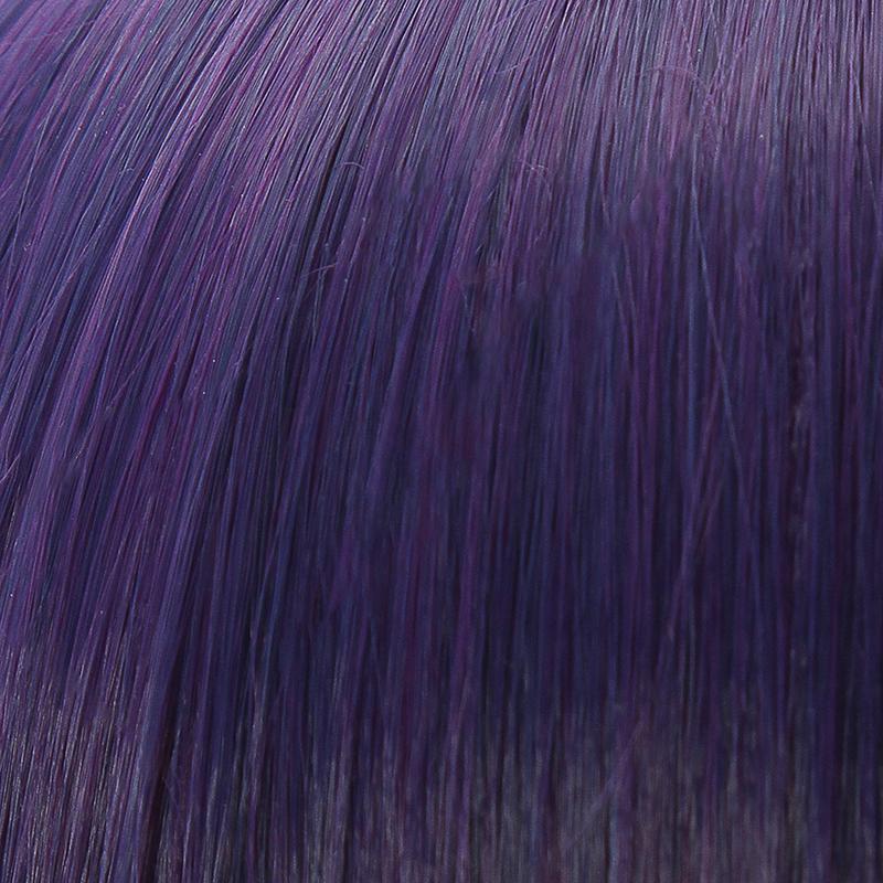 Game Genshin Impact Baal Purple Mided Color Long Cosplay Wigs