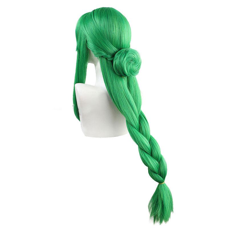Game Genshin Impact Baizhu Green Weave Long Cosplay Wigs