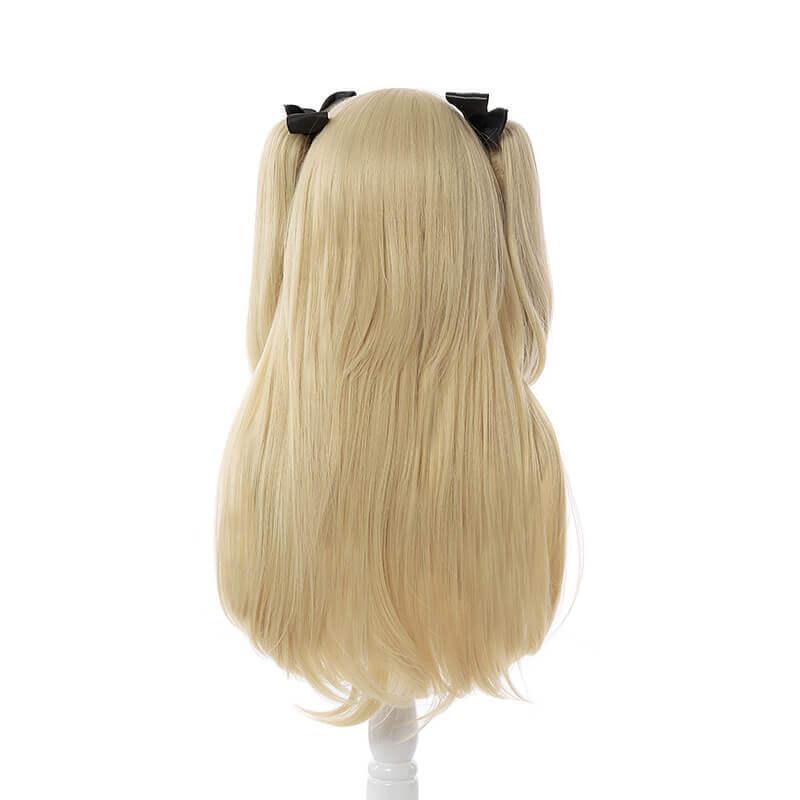 Game Genshin Impact Fischl Blonde Ponytail Cosplay Wigs