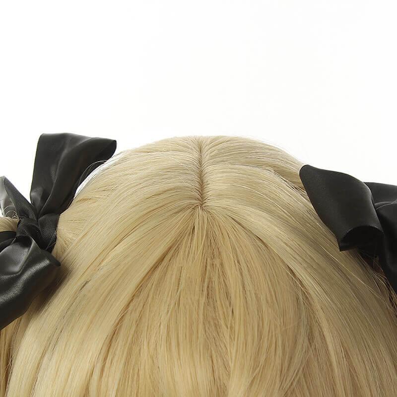 Game Genshin Impact Fischl Blonde Ponytail Cosplay Wigs