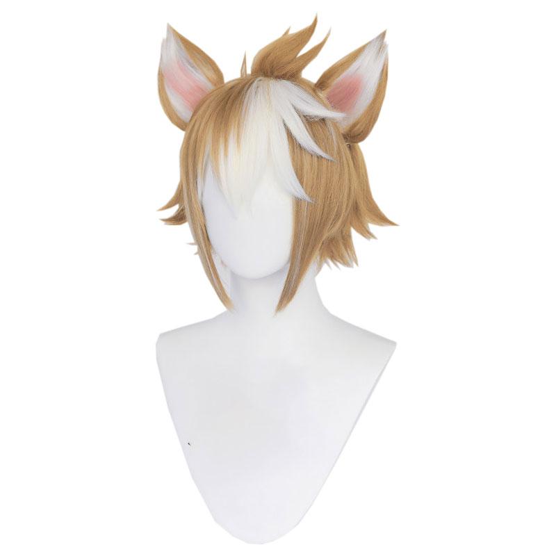 Game Genshin Impact Gorou Brown Mixed Color Cosplay Wigs
