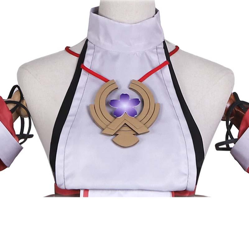 Game Genshin Impact Guuji Yae Cosplay Costume